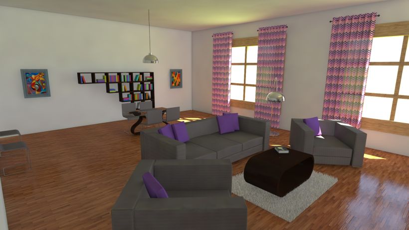 Habitación realista en 3D -1