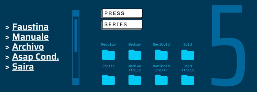 Press Series, las tipografías libres de Omnibus-Type 1