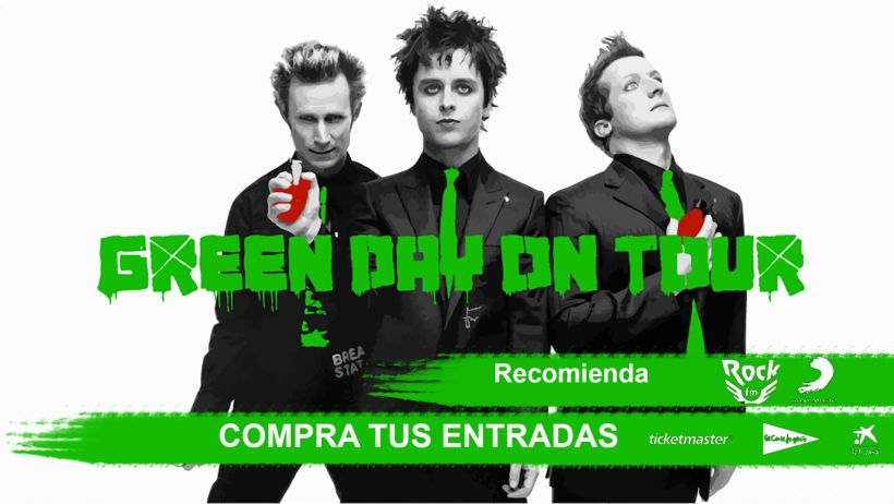 Cartel de gira Green Day -1
