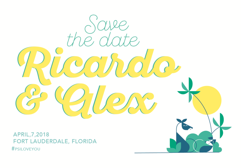 Save the date, Ricardo & Alex 23