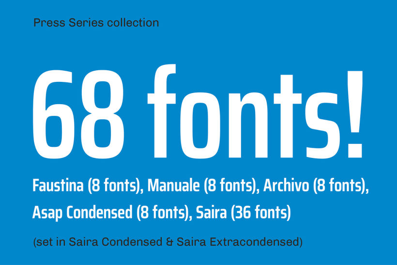 Press Series, las tipografías libres de Omnibus-Type 3