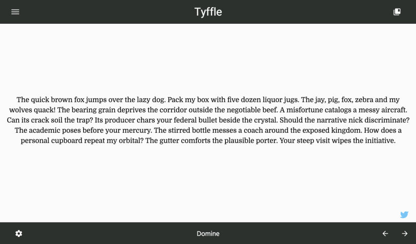 Tyffle, un sencillo selector de tipografías 5