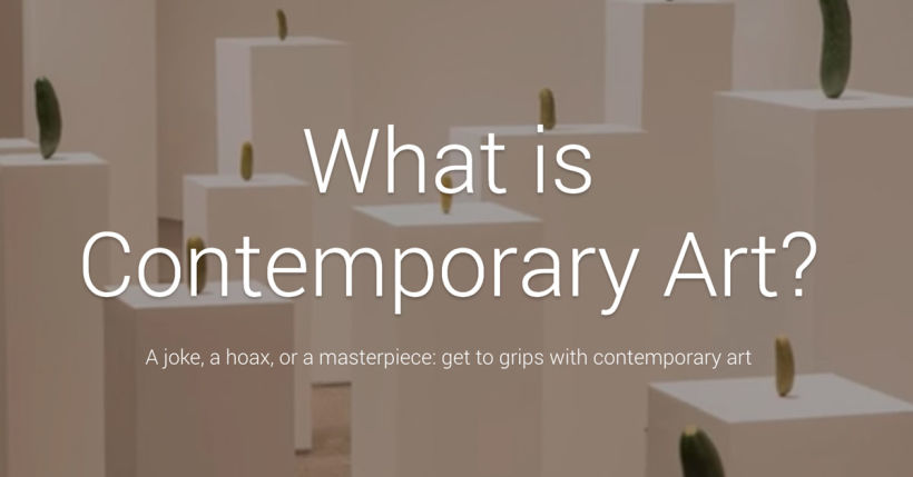 Google, ¿qué es el Arte Contemporáneo? 1