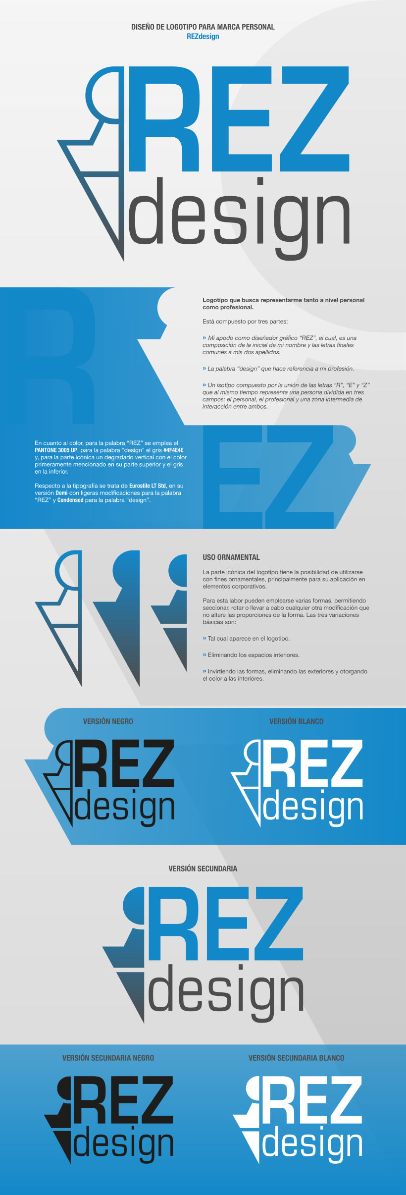 Logotipo para la marca personal REZdesign -1