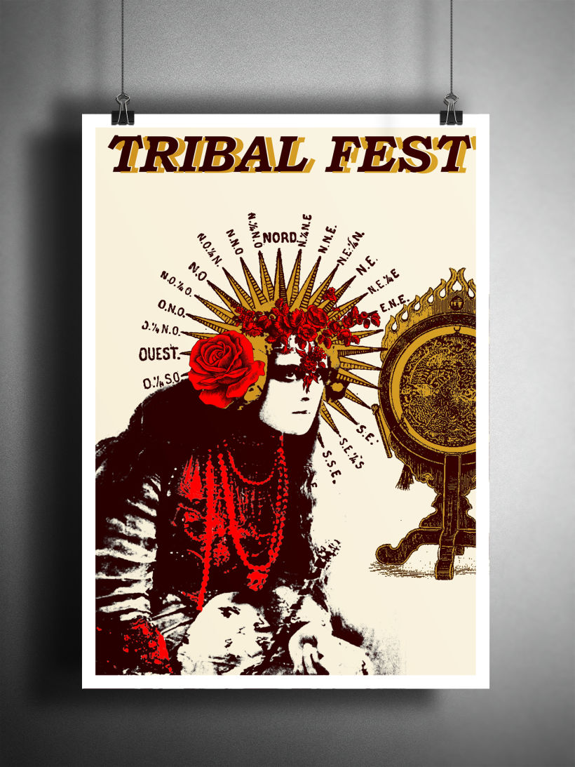 Cartel para festival de baile Tribal Fusión 2