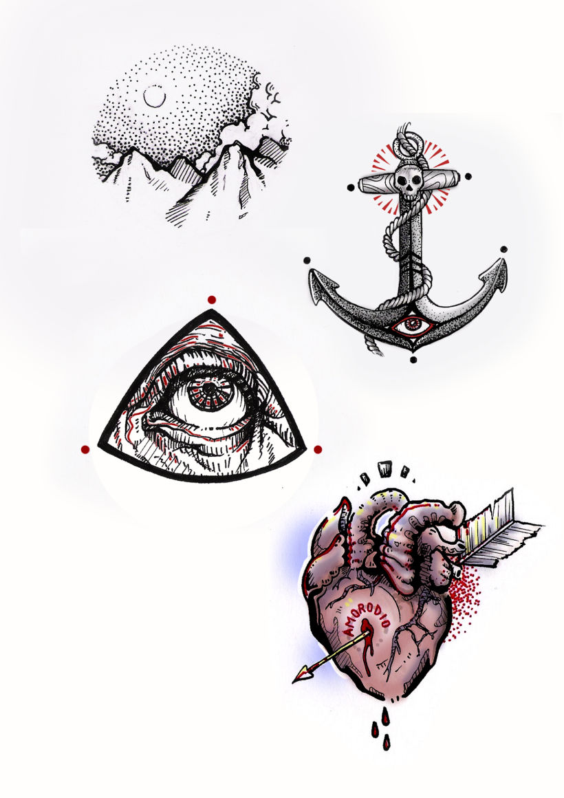 Vómitos creativos; Diseños para tatuar 3