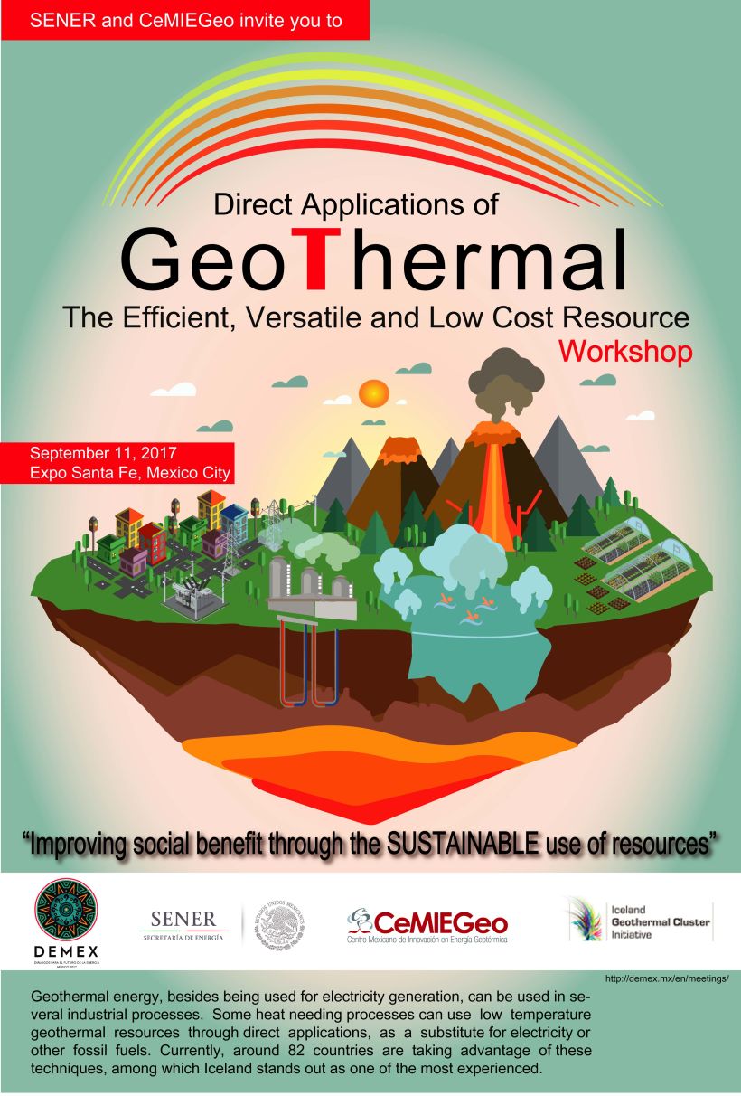 Cartel para Workshop de Geotermia en México  0