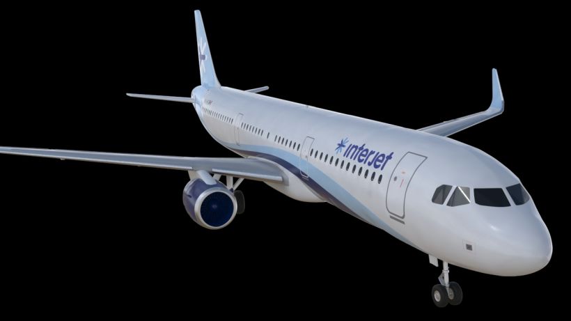 Interjet - Low poly airplanes 2