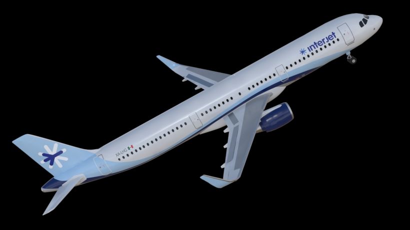 Interjet - Low poly airplanes 3