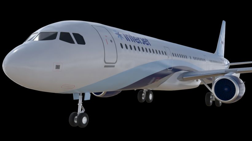 Interjet - Low poly airplanes 4