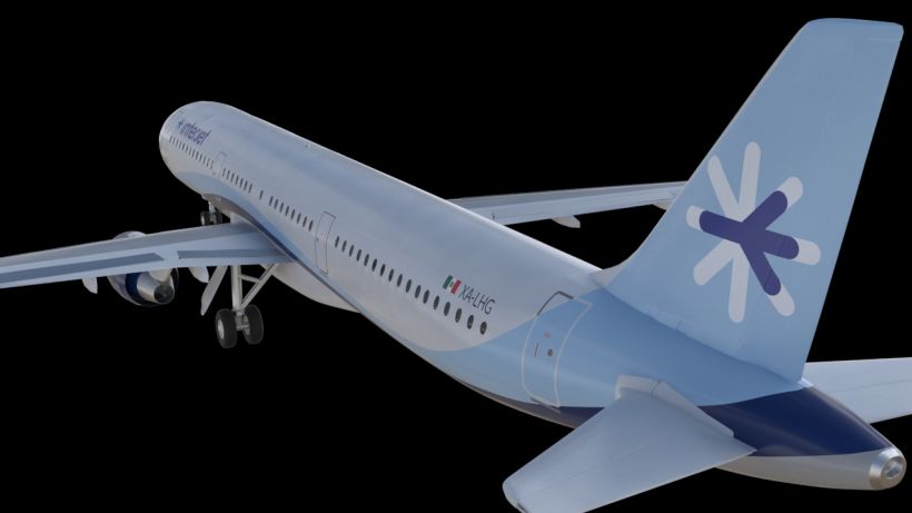 Interjet - Low poly airplanes 5