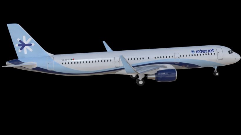 Interjet - Low poly airplanes 9