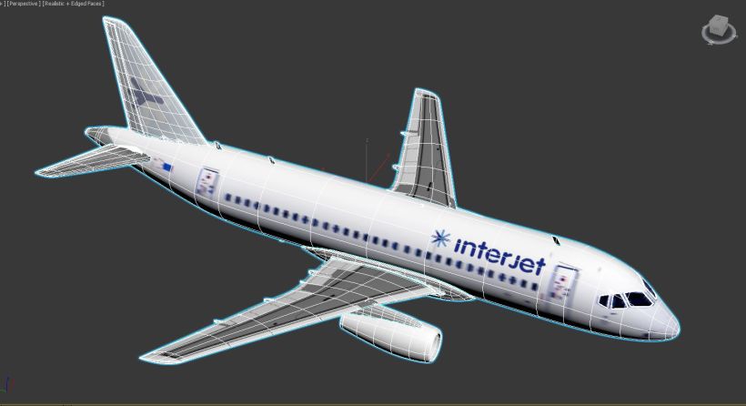 Interjet - Low poly airplanes 12