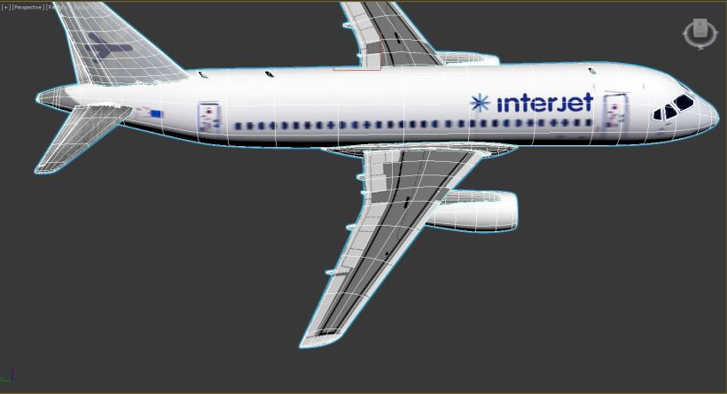Interjet - Low poly airplanes 14