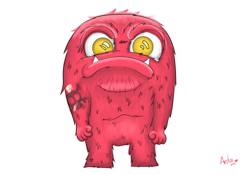 Furry Monster - Ilustración digital 1