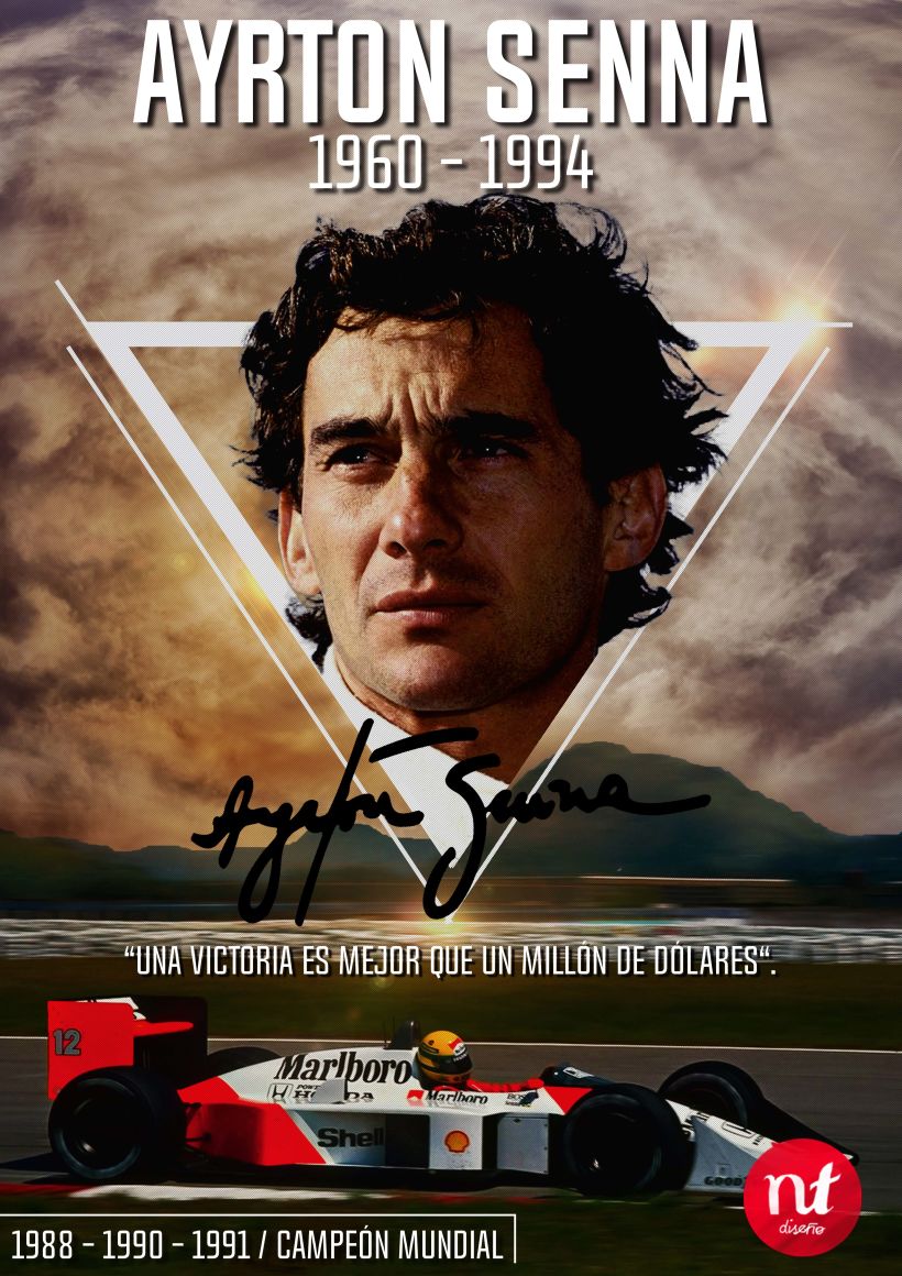 Poster Design Ayrton Senna -1