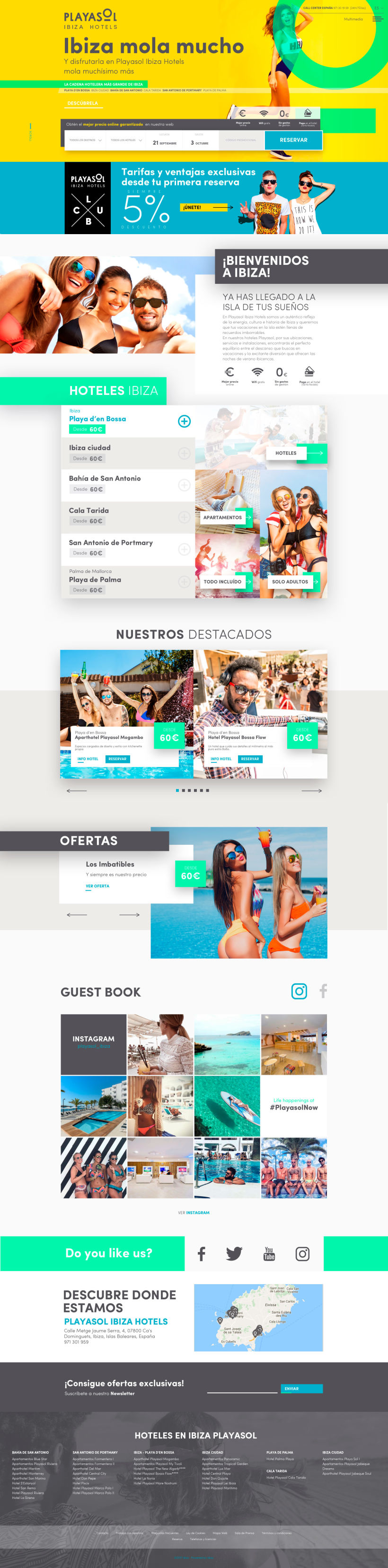 Web Playasol Ibiza Hotels  0