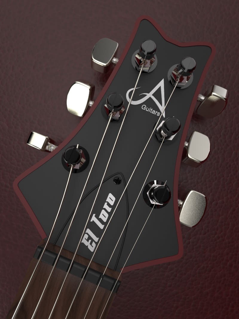 Diseño original de guitarra "El Toro" 3