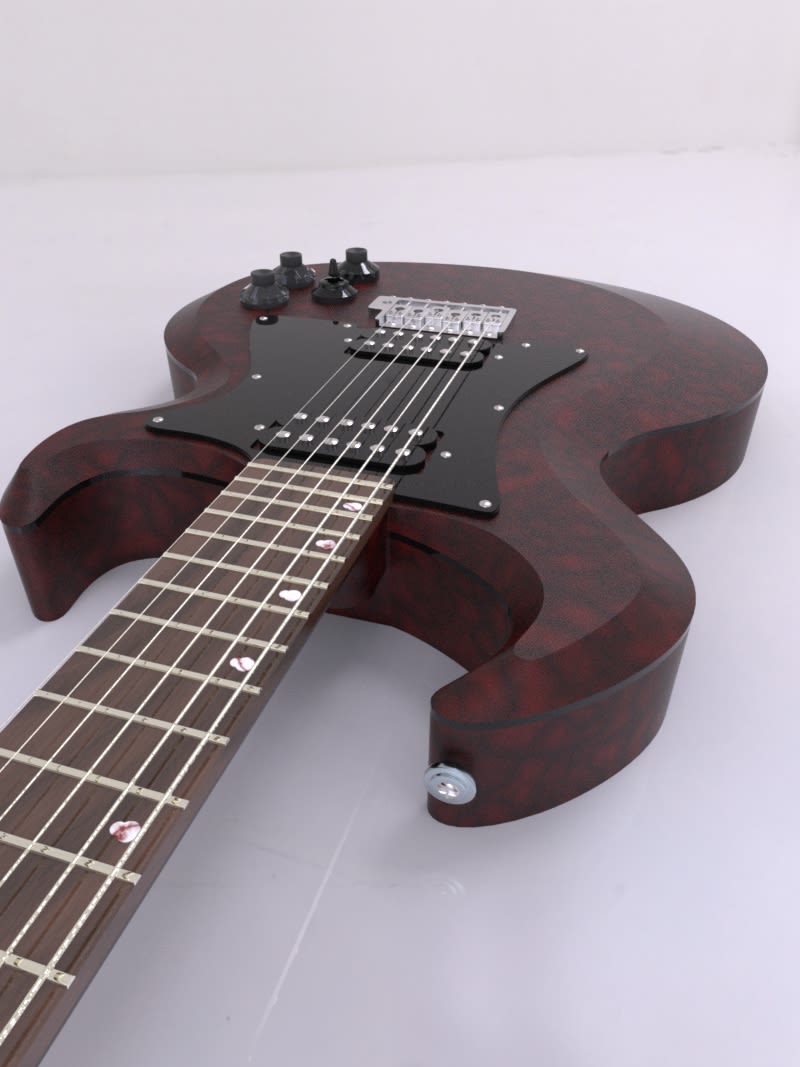 Diseño original de guitarra "El Toro" 6