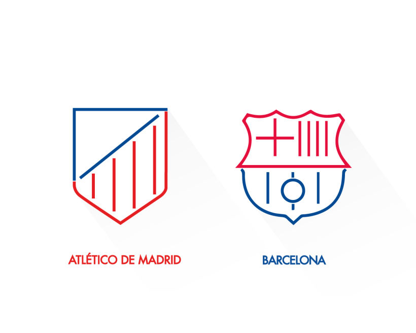 Rediseño del Atlético de Madrid y Barcelona Club de Fútbol 0