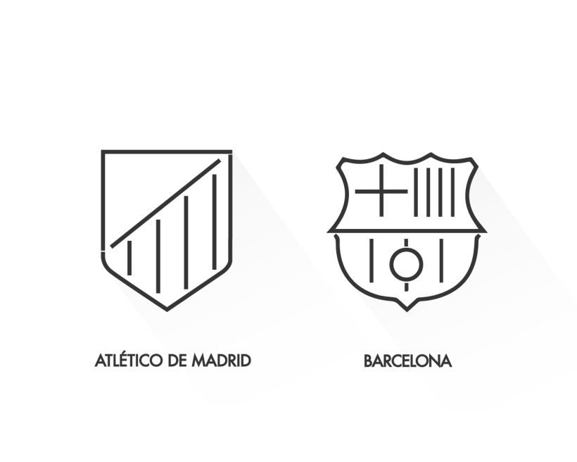 Rediseño del Atlético de Madrid y Barcelona Club de Fútbol 1