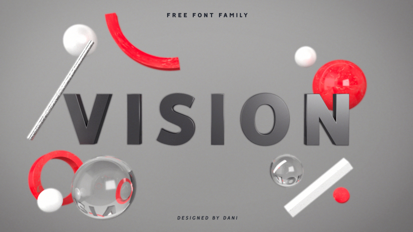VISION Free Font - Teaser 6