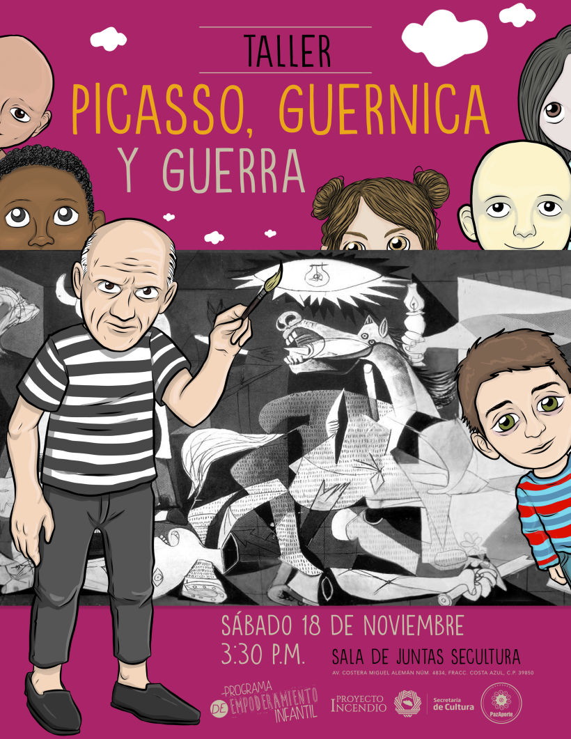 Guernica, Picasso y Edmundo Font / Programa de Empoderamiento Infantil / Programa #PazAporte Guerrero 1