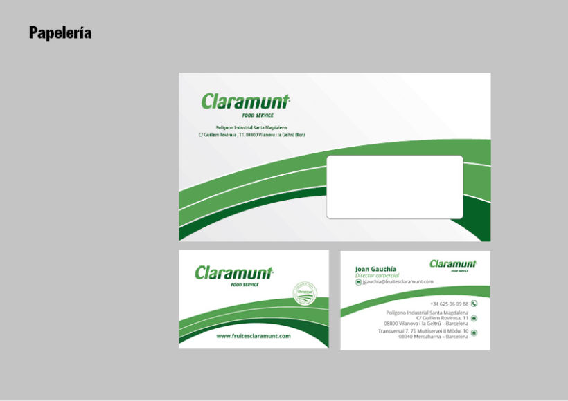 Restyling branding  Claramunt Food Services 24