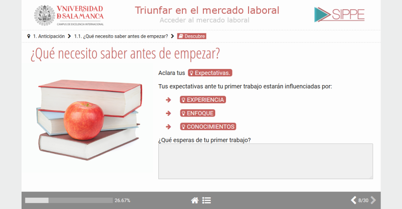 Desarrollo web curso Universidad de Salamanca 2