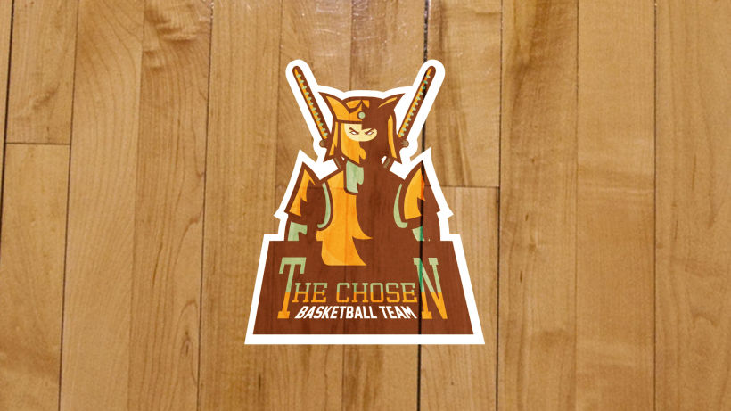 The Chosen - Basketball Team - Mascot Logo. 3