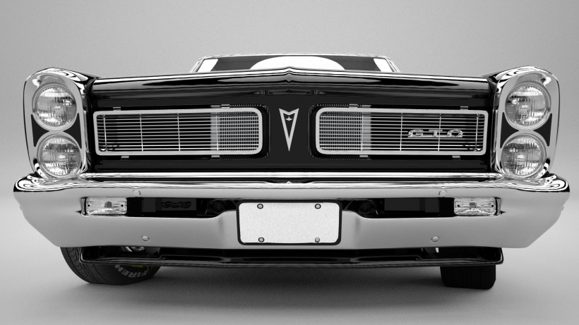 Pontiac gto 1965 3D model -1
