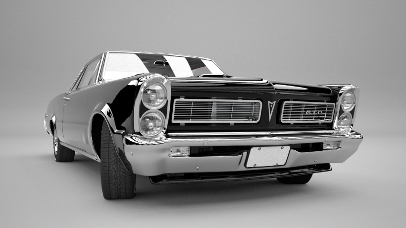 Pontiac gto 1965 3D model 1