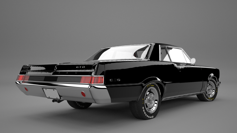 Pontiac gto 1965 3D model 2