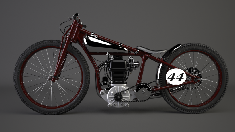 Crocker speedway motorcycle 3Dmodel -1