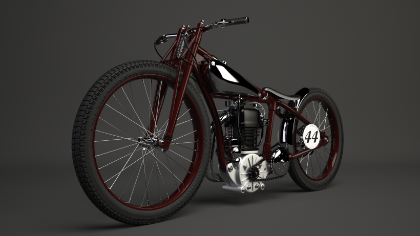 Crocker speedway motorcycle 3Dmodel 0