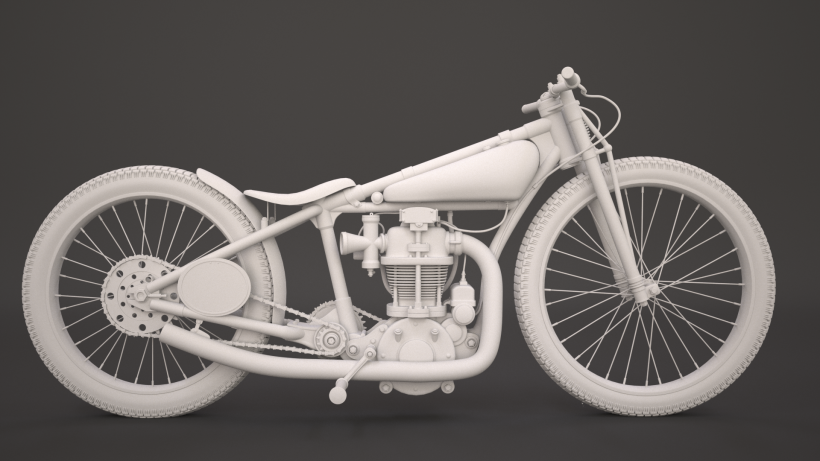 Crocker speedway motorcycle 3Dmodel 2