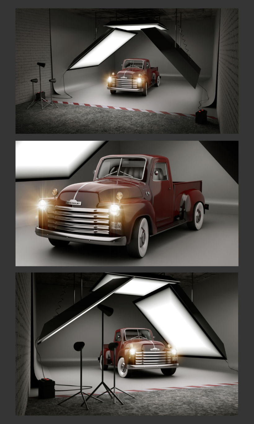 3D Modeling, shading & Lighting - Chevrolet 1