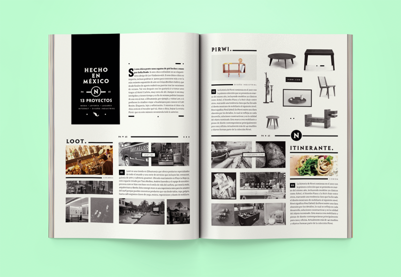 Revista Picnic # 65/ Diseño de páginas para sección Hecho en México 0