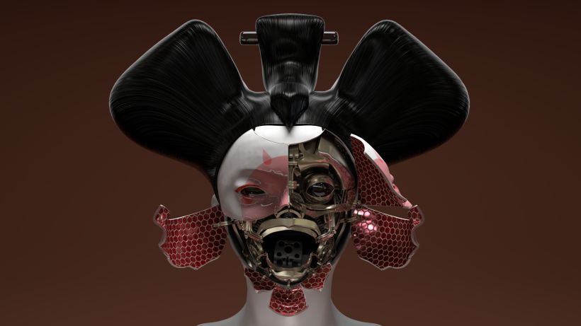 Geisha - Ghost in the Shell - Maya/Arnold/SubstancePainter -1