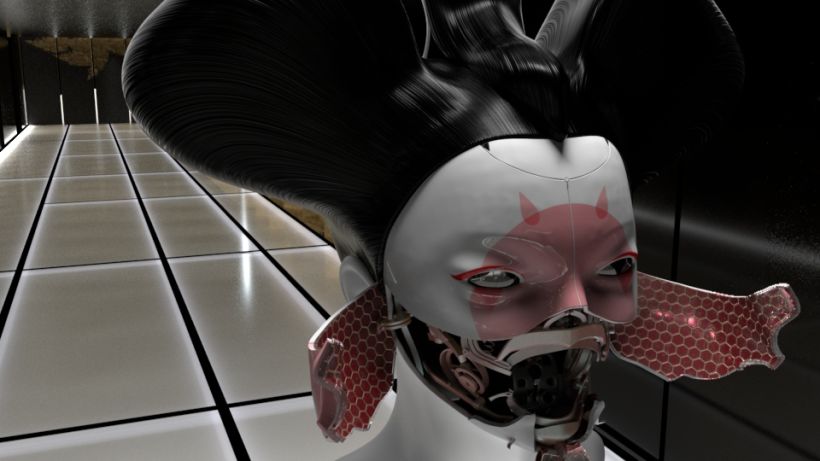 Geisha - Ghost in the Shell - Maya/Arnold/SubstancePainter 2