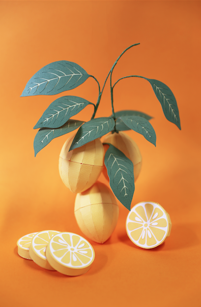Paper fruits: Lemon 1