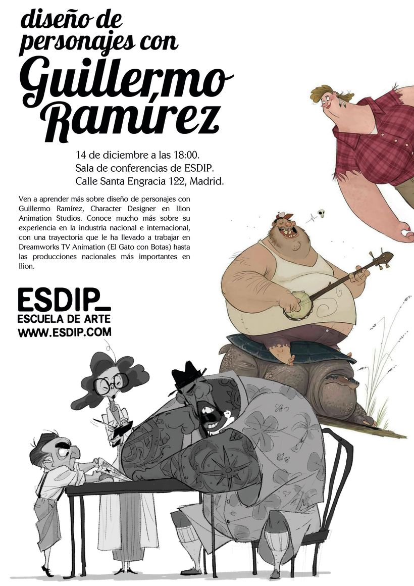Charla de Diseño de Personajes con Guillermo Ramírez 1