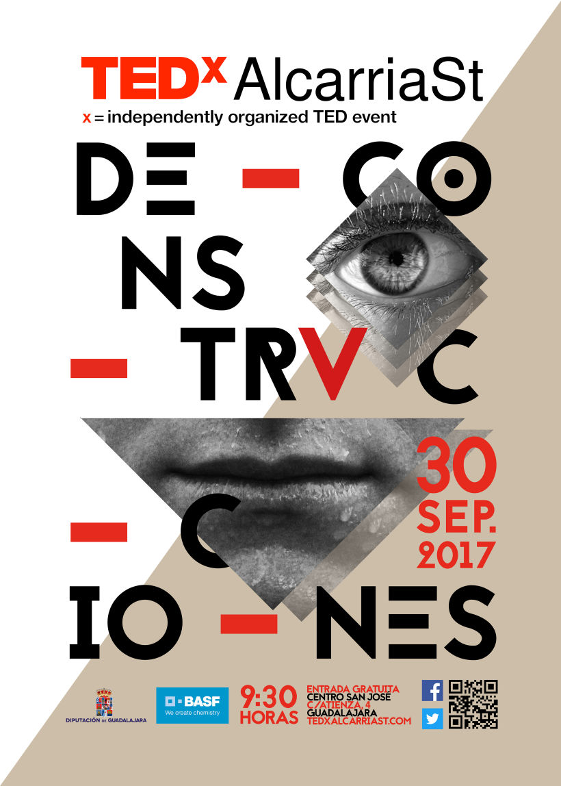Cartel para el evento TEDx celebrado en Guadalajara, España -1