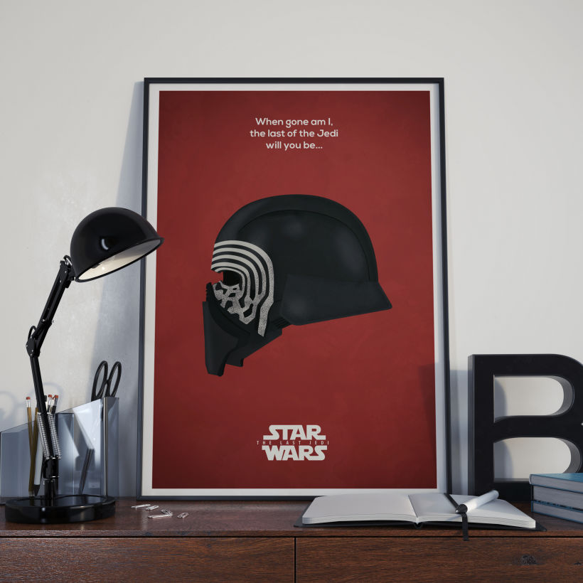 Diseño de póster sobre la pelicula Star Wars: Episodio VIII - Los últimos Jedi -1