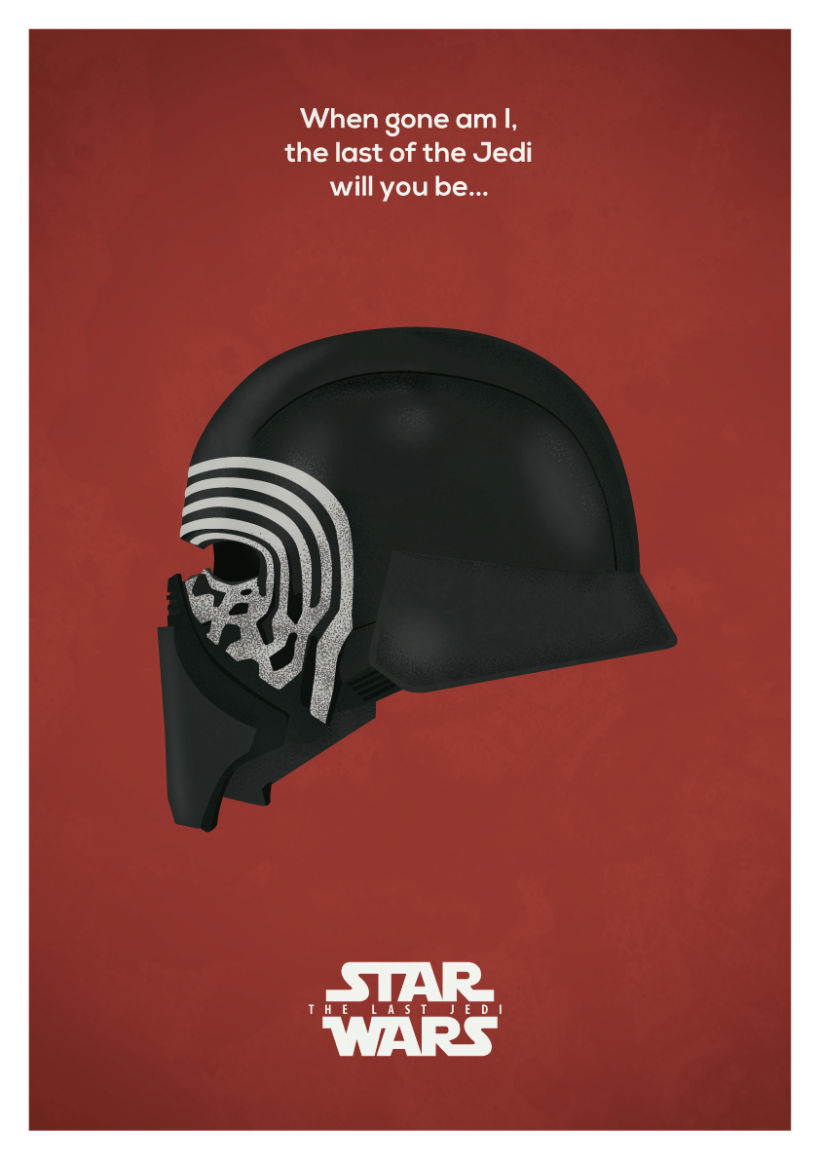 Diseño de póster sobre la pelicula Star Wars: Episodio VIII - Los últimos Jedi 0