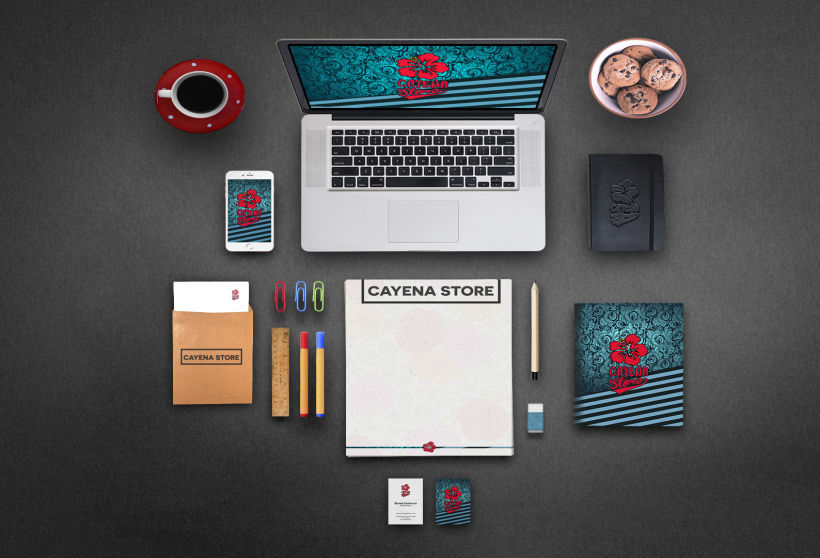 Creación y animación de logo para Cayena Store | Branding 2