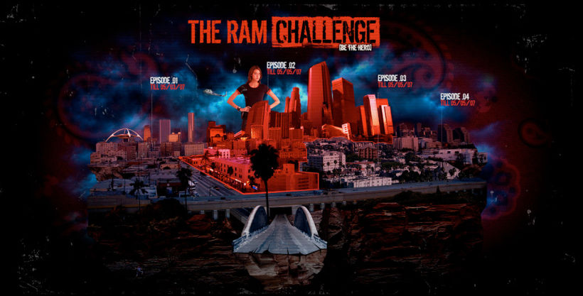 DODGE  ​The ram Challenge games Belgium / Brussels  Contracted by Walkingmen  Creating a visually attractive urban style world game for DODGE cars 1