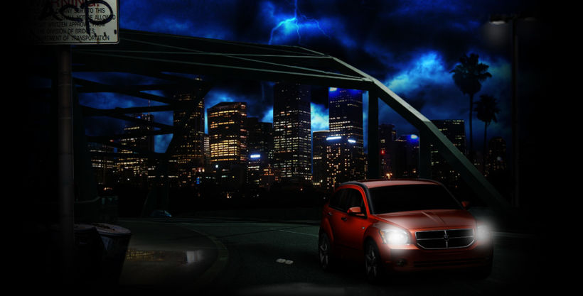 DODGE  ​The ram Challenge games Belgium / Brussels  Contracted by Walkingmen  Creating a visually attractive urban style world game for DODGE cars 10