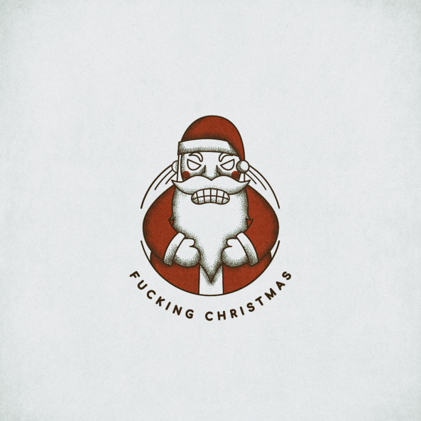 Diseño de logo para quien les que les guste la Navidad y para los que no 0