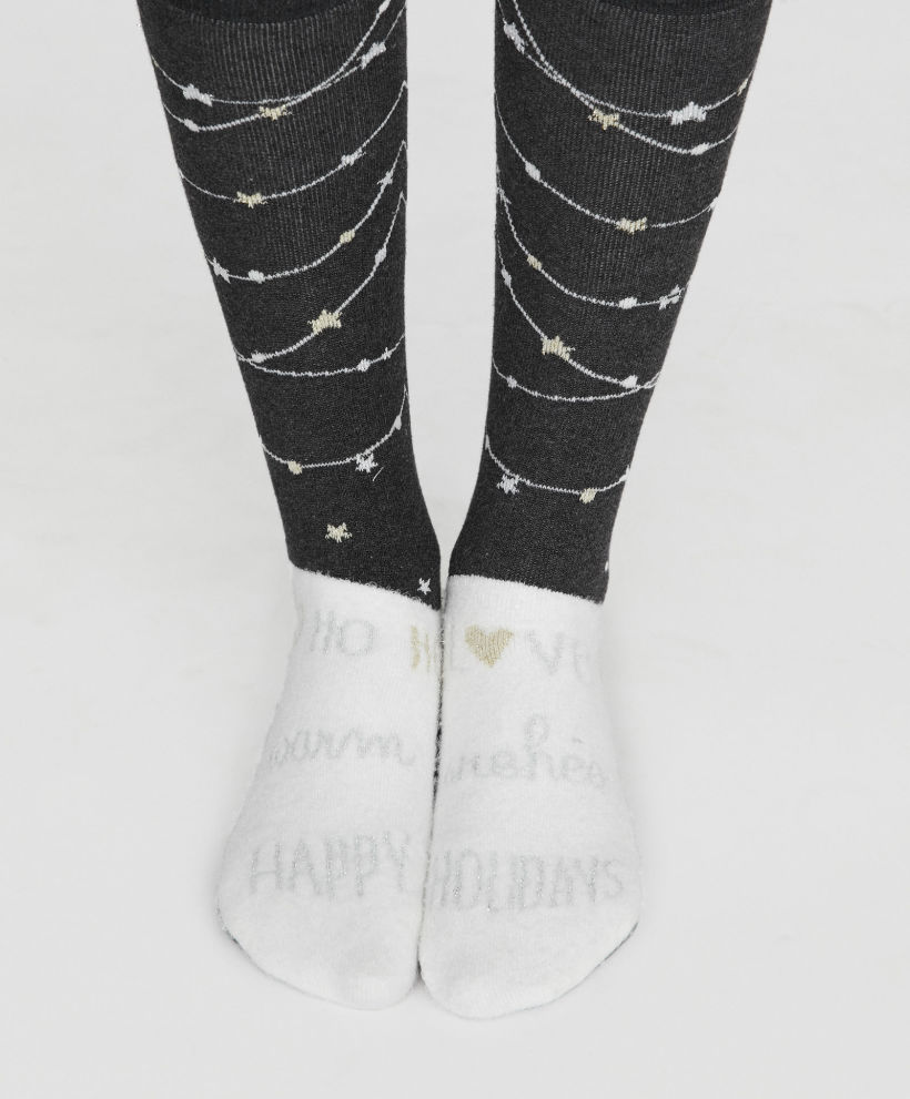 Diseño calcetín Navidad. Colección Otoño/Invierno 2017 Oysho 2